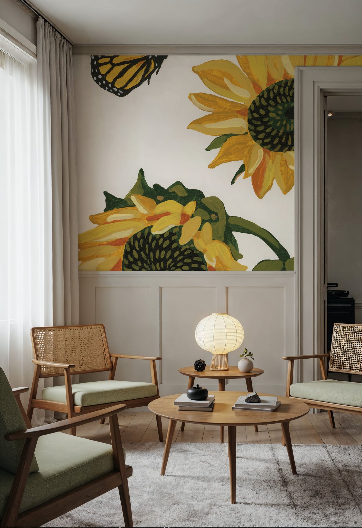 September Sunflowers II Mural Wallpaper - room preview 05