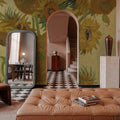Sunflowers Mural Wallpaper - Red Tone - room preview 05