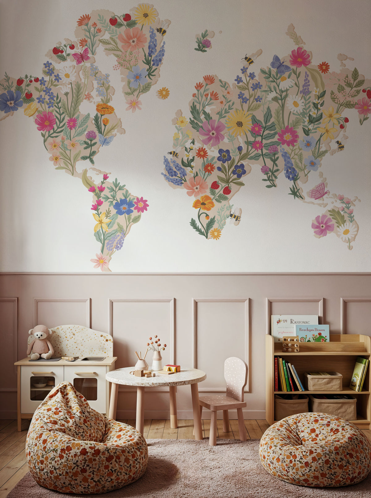 Meadow World Mural Wallpaper - room preview 05