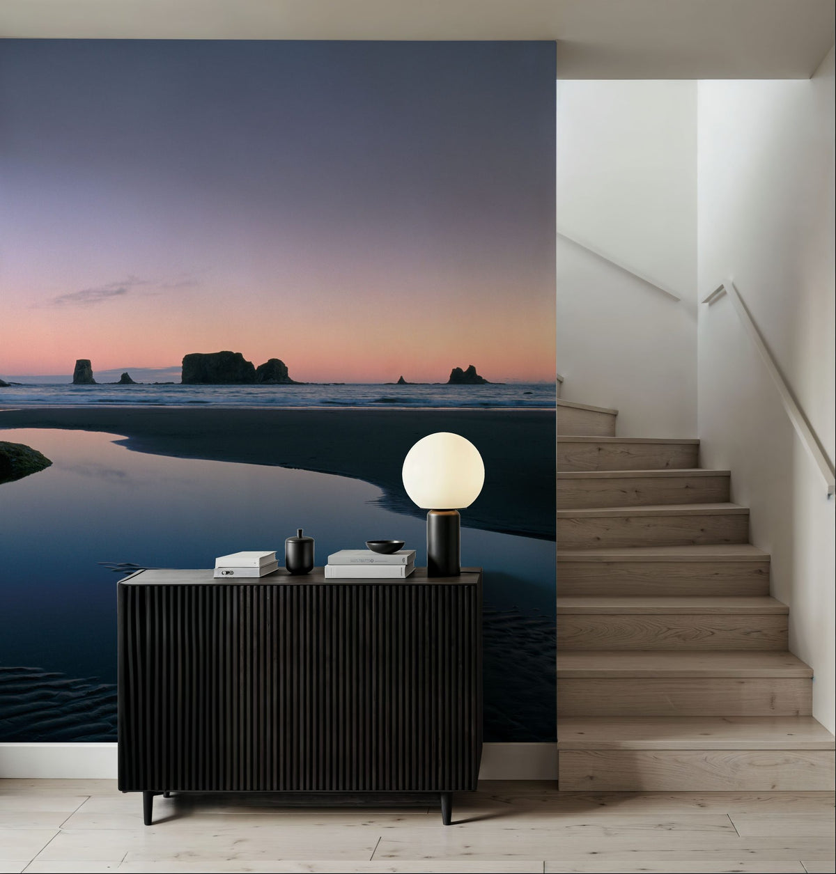 Tidal Pool Sunsets Mural Wallpaper - room preview 05