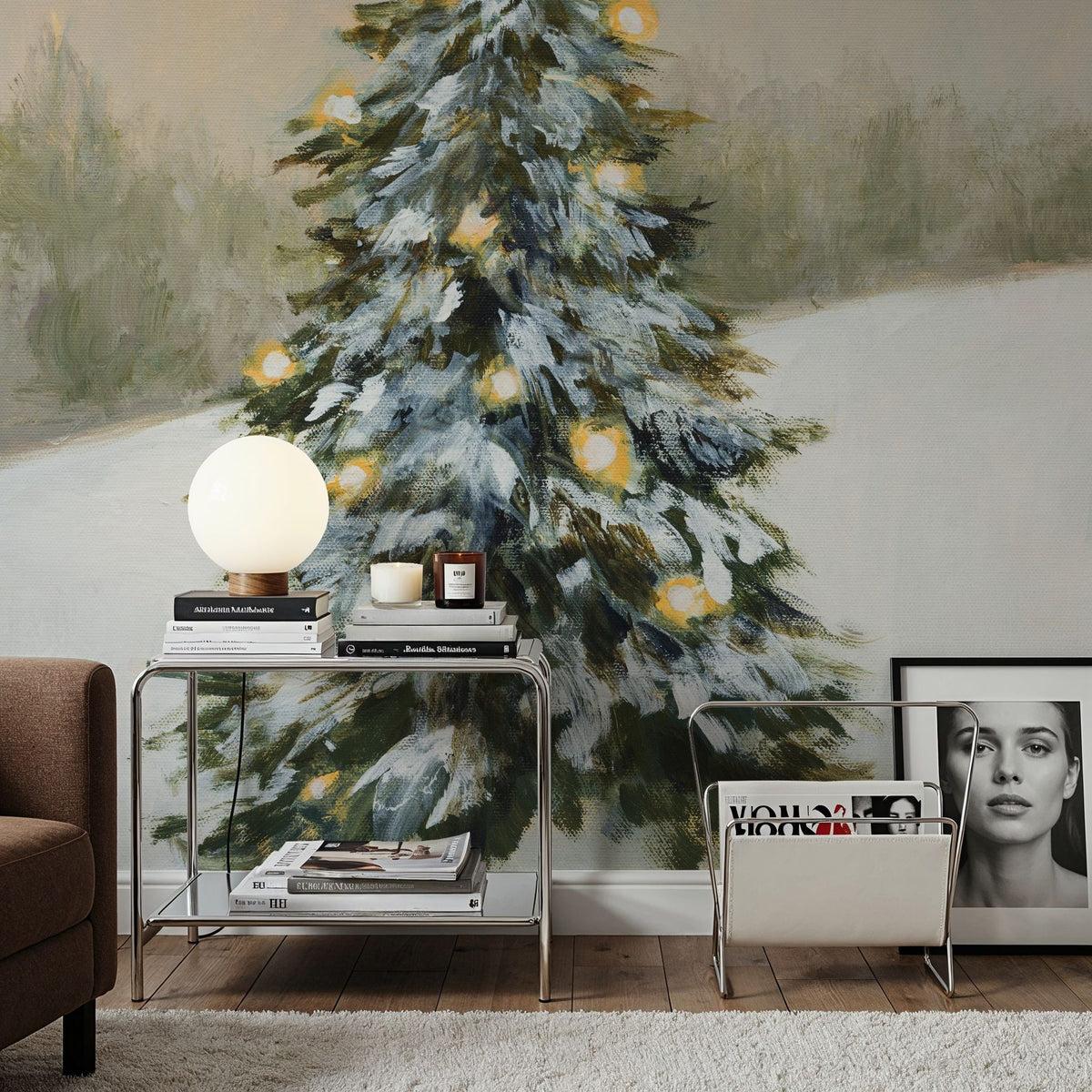 Magical Winter Mural Wallpaper - room preview 05