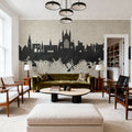 Winchester England Skyline Concrete Mural Wallpaper - room preview 05