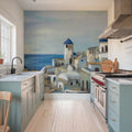 Santorini Strokes Mural Wallpaper - room preview 05