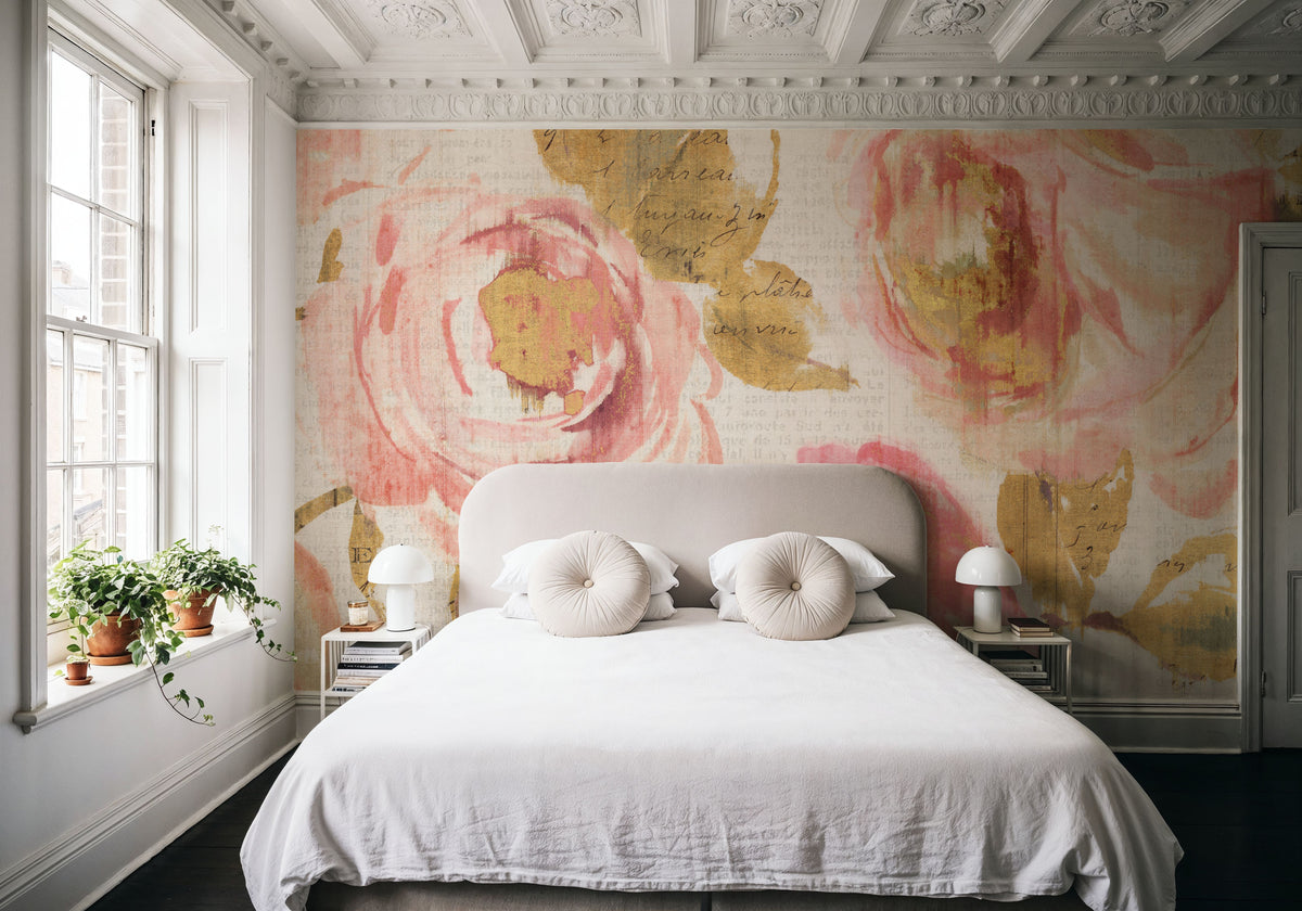 Touch of Rose I Mural Wallpaper - room preview 05
