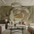 White Blossom Mural Wallpaper - room preview 05