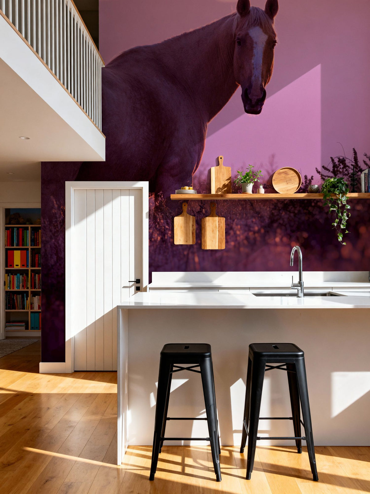 Sharing a Sunset Mural Wallpaper - room preview 05