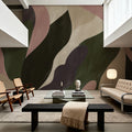 Dynamic Fields, Forest Green & Rose Mural Wallpaper - room preview 05