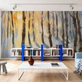 Winterlight Woods Mural Wallpaper - room preview 05