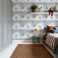 The Key to the Forest, Grey Mural Wallpaper - room preview 05