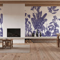 Parrots Jungle, Blue Mural Wallpaper - room preview 05