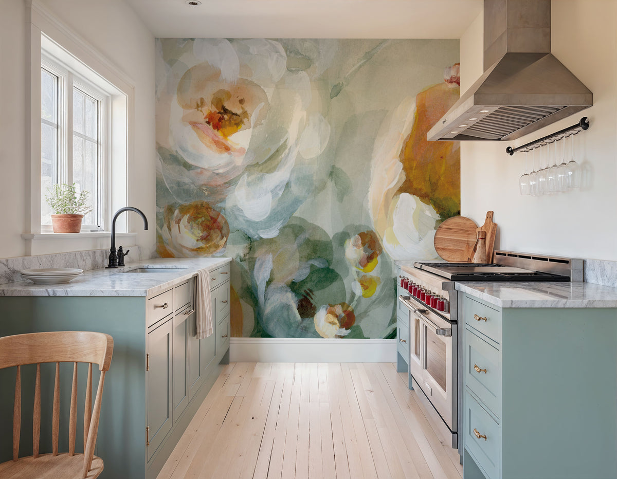 Fall Blossoms Panel I Mural Wallpaper - room preview 05