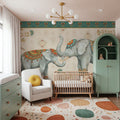 Elephant Walk I Mural Wallpaper - room preview 05
