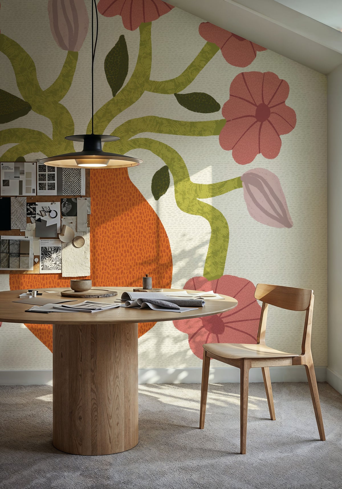 Flower Pot II Mural Wallpaper - room preview 05