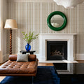 Wavy Stripes, Mocha Mural Wallpaper - room preview 05