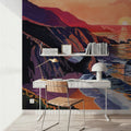 Sunset on the Sandy Dune Mural Wallpaper - room preview 05