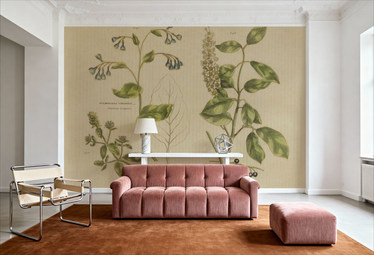 Herbal Botanical V Mural Wallpaper - room preview 05