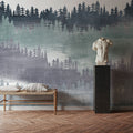 Mountainscape Blush Mural Wallpaper - room preview 05