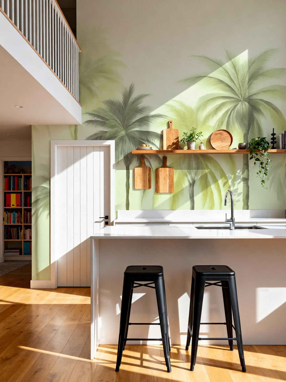 Tropical Palm Cove II Mural Wallpaper - room preview 05