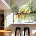 Tropical Palm Cove II Mural Wallpaper - room preview 05