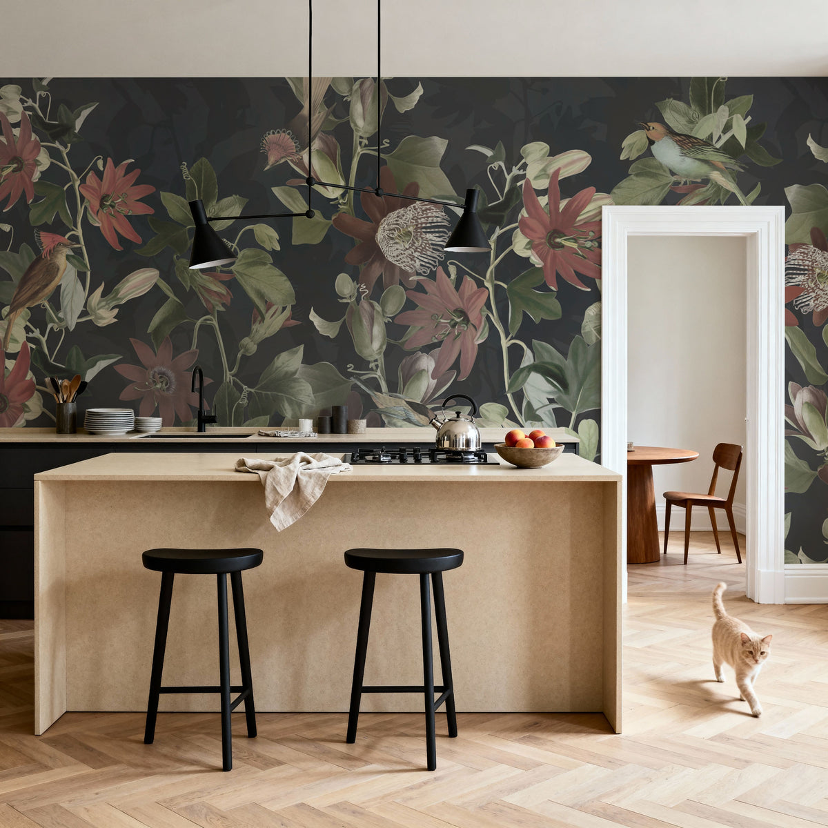 Seven Birds Mural Wallpaper - Edition 3 - room preview 05