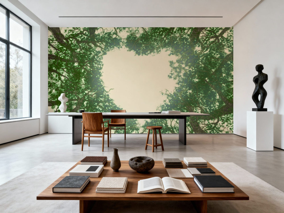 Treetop Heart Mural Wallpaper - room preview 05