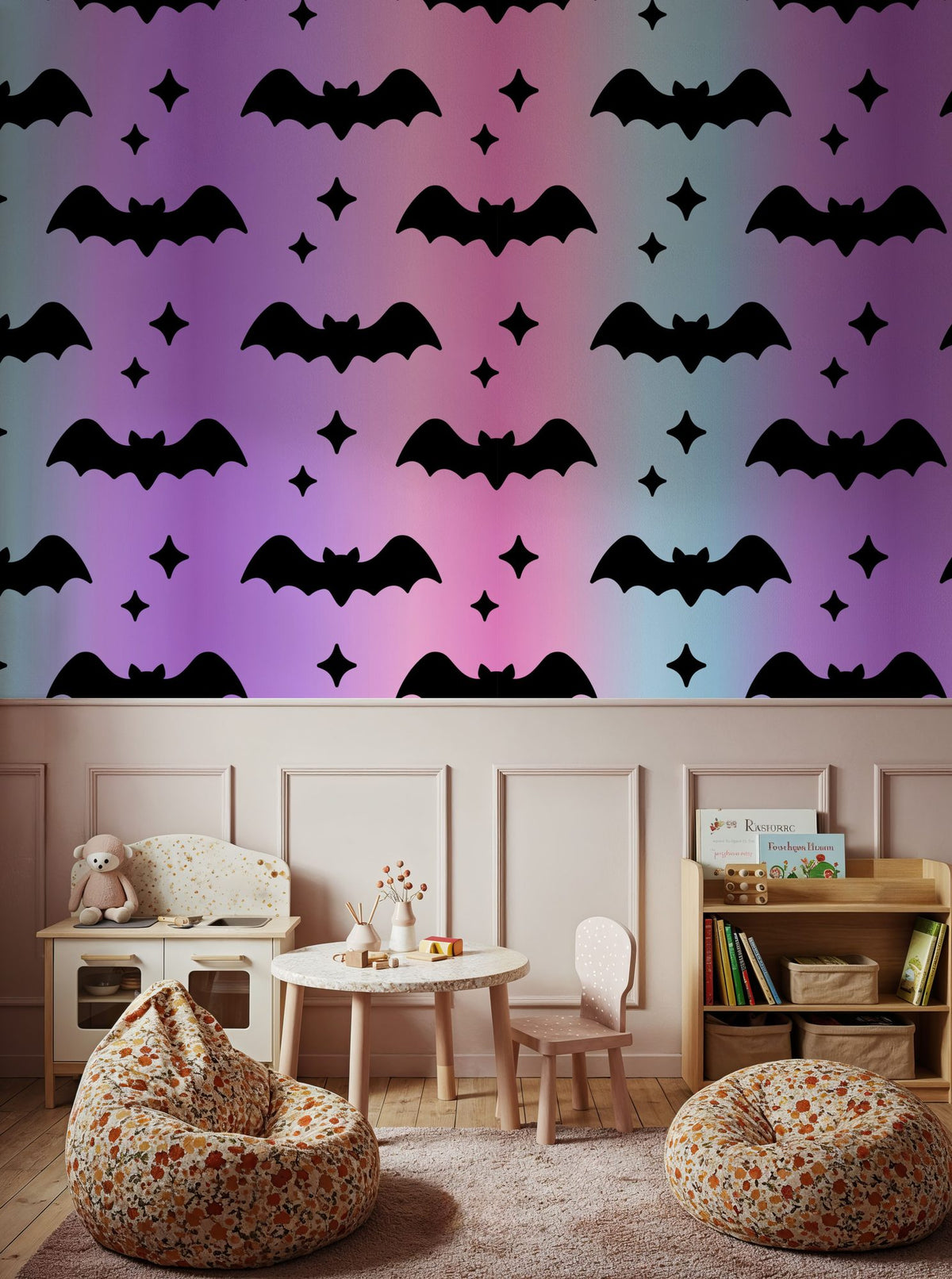 Twilight Bat Mural Wallpaper - room preview 05