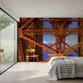 Industrial Bridge Geometry Mural Wallpaper - room preview 05