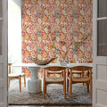 Harvest Paisley Mini Red Mural Wallpaper - room preview 05
