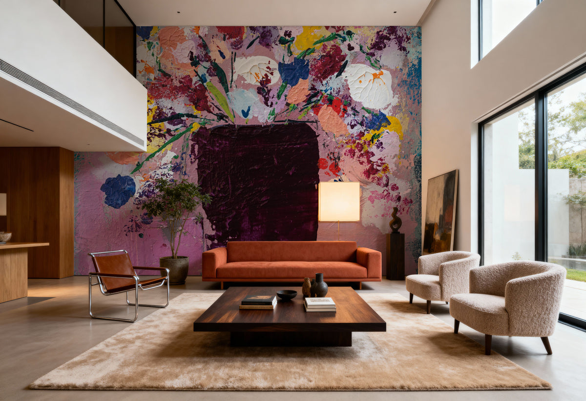 Love Mural Wallpaper - Red Tone - room preview 05