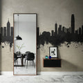 Hong Kong Skyline Concrete Mural Wallpaper - room preview 05