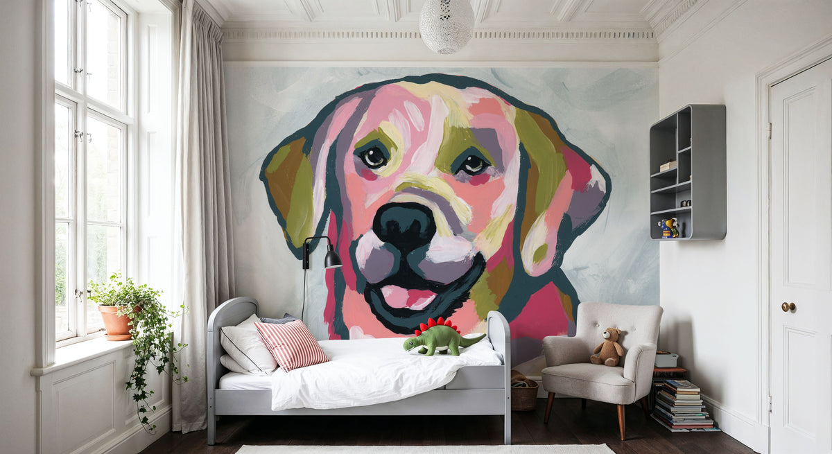 Abstract Lab Mural Wallpaper - room preview 05