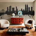 Mumbai Skyline India Bombay Concrete Mural Wallpaper - room preview 05