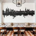 Dijon France Skyline Black & White Mural Wallpaper - room preview 05