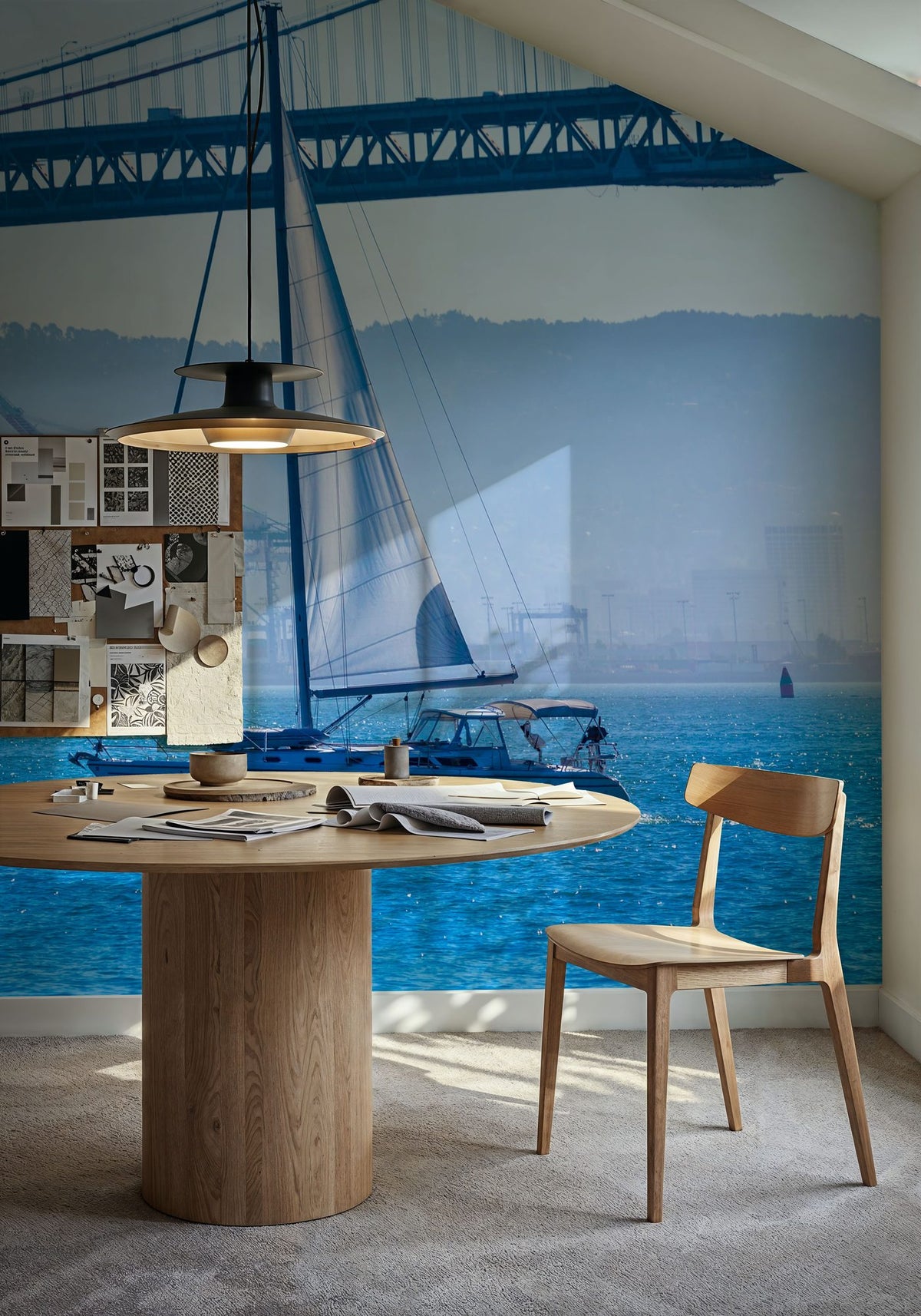 Sailing the Bay Mural Wallpaper - room preview 05