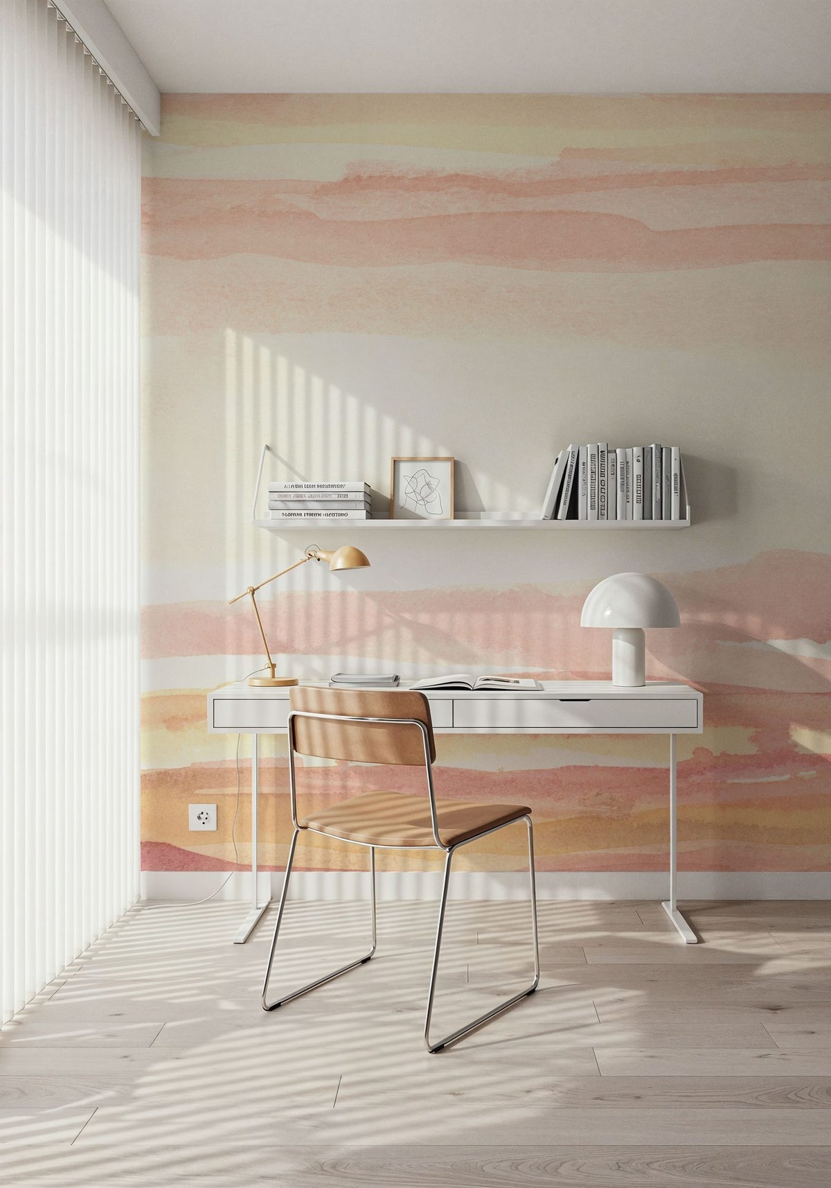 Pink Sunset I Mural Wallpaper - room preview 05