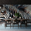 Ethereal Zebra Mural Wallpaper - room preview 05
