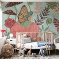 Floralscape Fairies I Mural Wallpaper - room preview 05