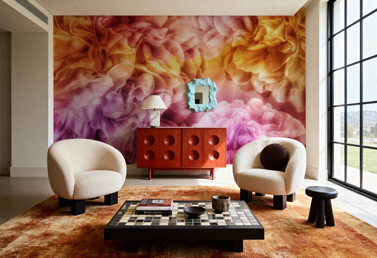 Peony Dreams Mural Wallpaper - room preview 05