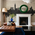Taipei Taiwan Skyline Concrete Mural Wallpaper - room preview 05