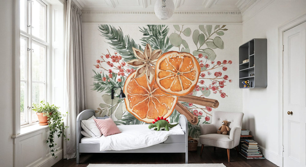 Winter Warmth IV Mural Wallpaper - room preview 05