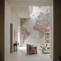 World Map Cities - Fefi Mural Wallpaper - room preview 05