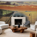 Greetings From Train Sunset Mural Wallpaper - room preview 05