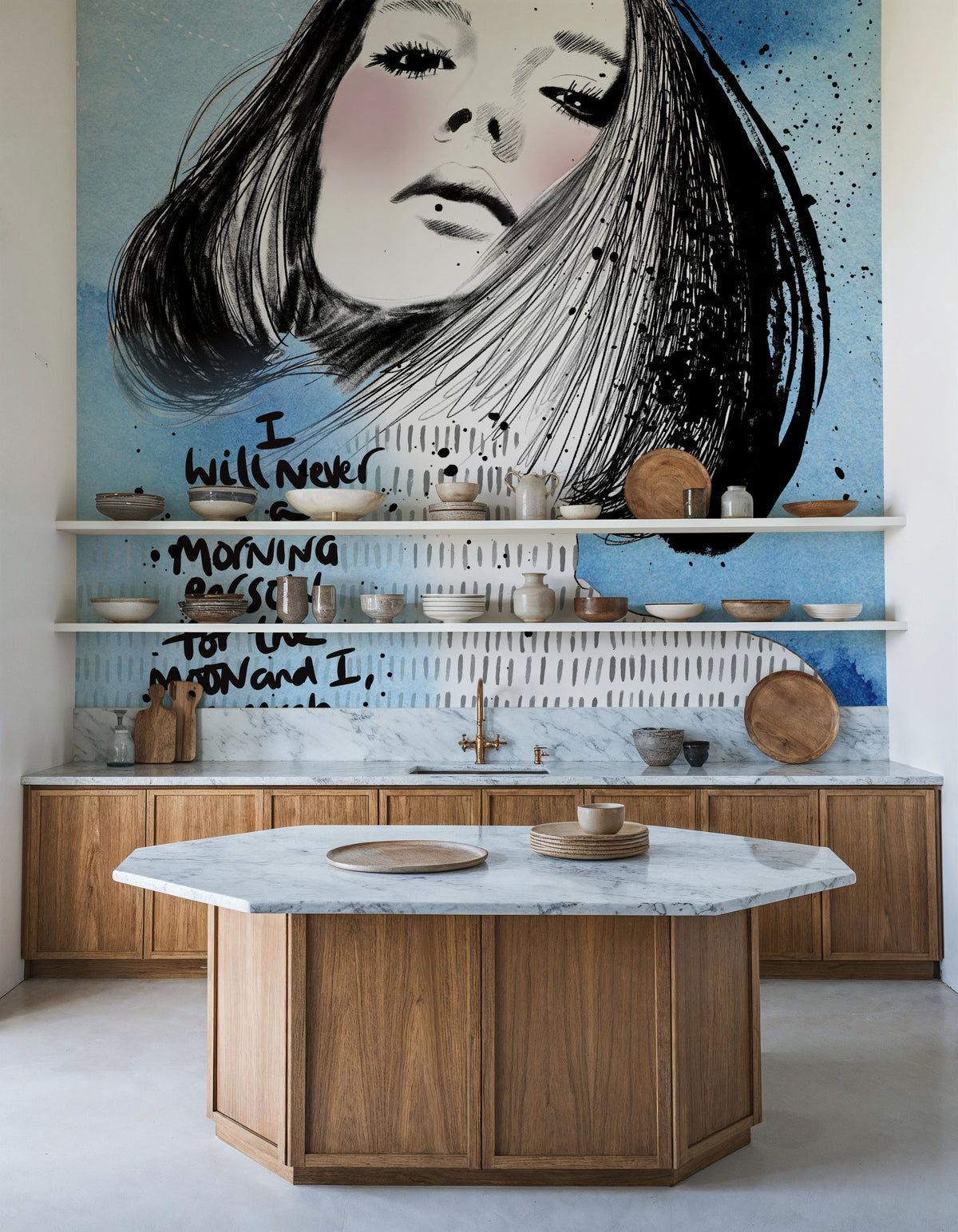 Moon Girl II Mural Wallpaper - room preview 05