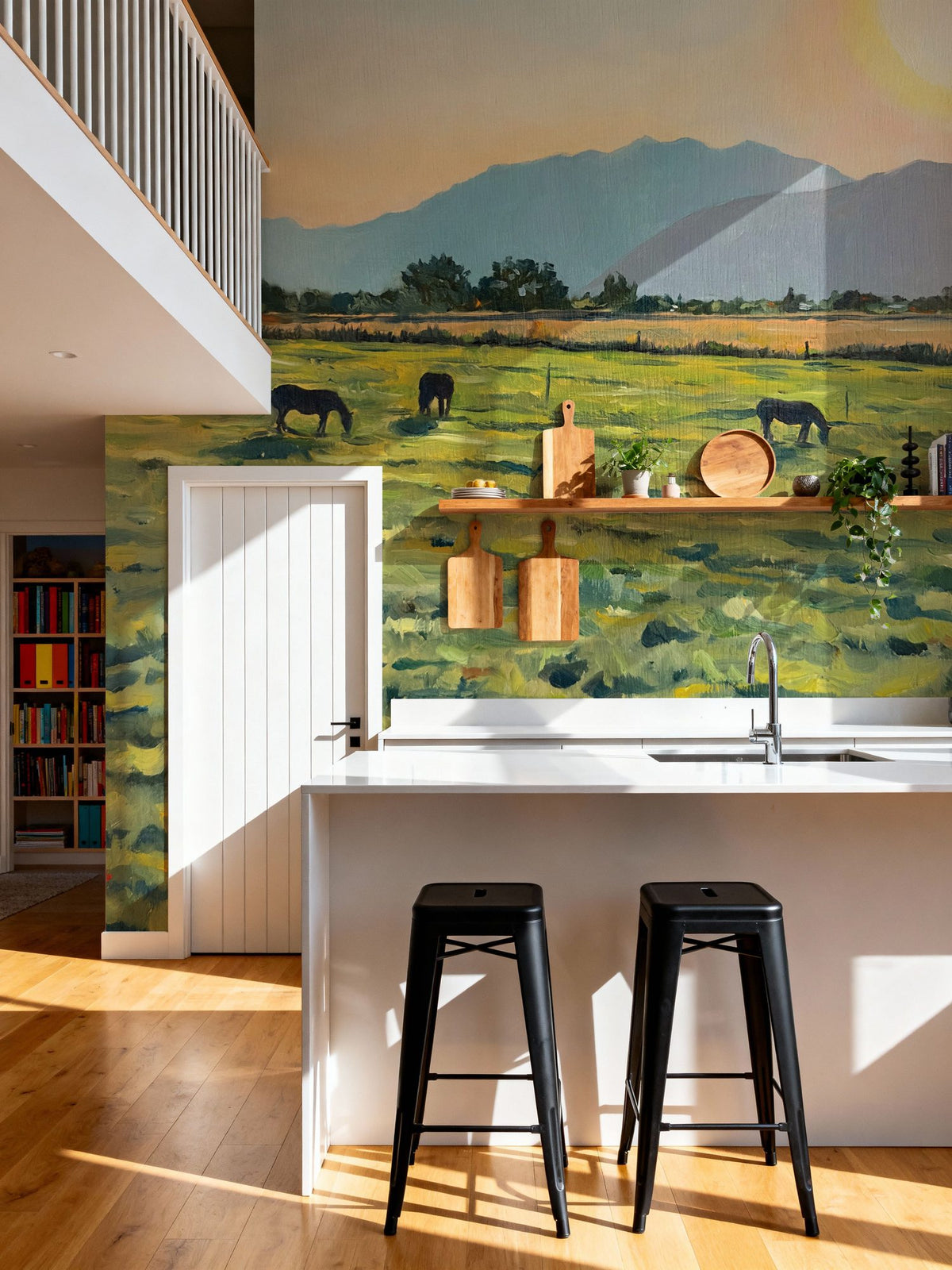 Sunrise Mural Wallpaper - Warm Tone - room preview 05