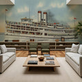 Greetings From Belle Island Mural Wallpaper - room preview 05