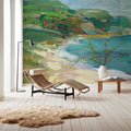 Painterly Beach Mural Wallpaper - room preview 05
