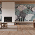 Dancing Deers Mural Wallpaper - room preview 05