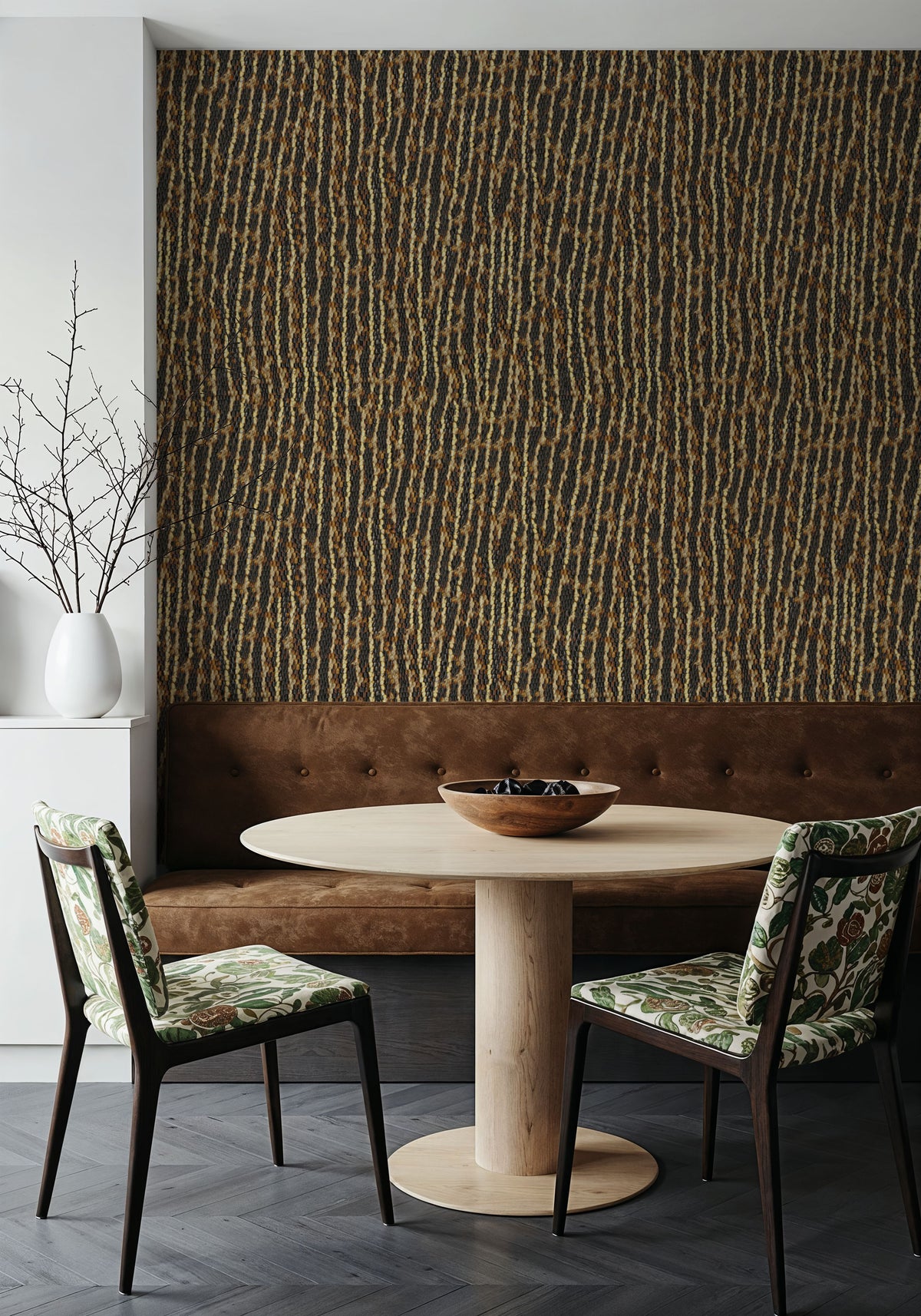 Striped Snake Skin Mural Wallpaper - room preview 05
