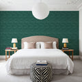 Woodland Waves Tropical Green Mural Wallpaper - room preview 05