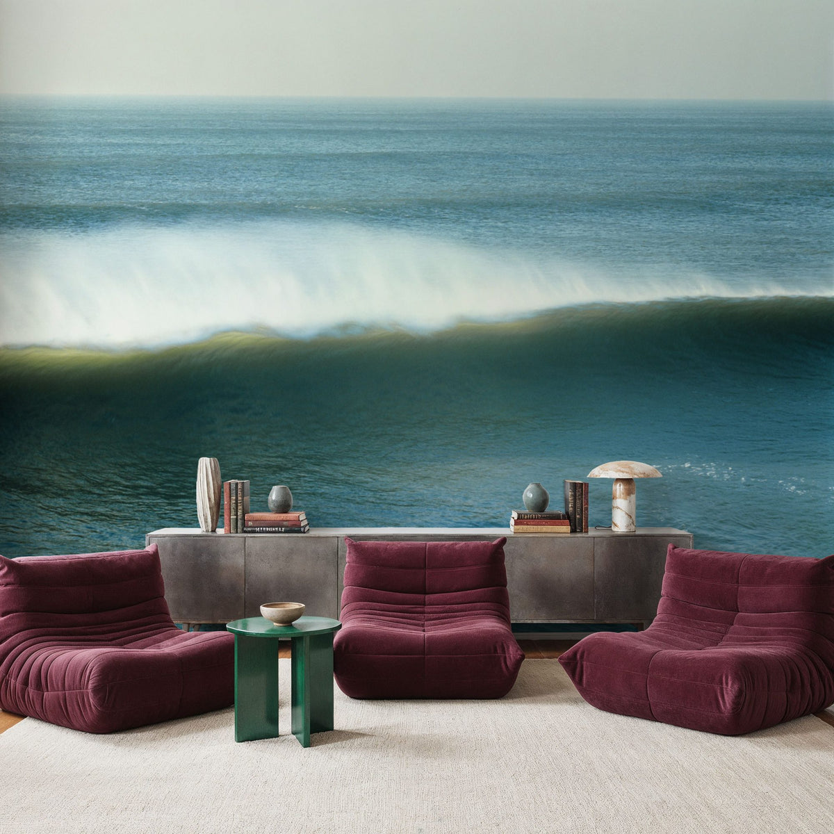 Ocean Swell Mural Wallpaper - room preview 05